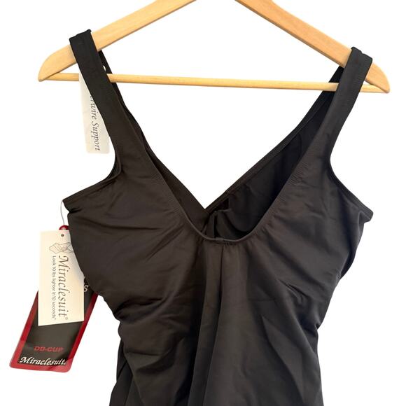 Miraclesuit Black Oceanus One-Piece Swimsuit DD-Cup Size 14DD (EUR 44 / UK 16) - Picture 5 of 13